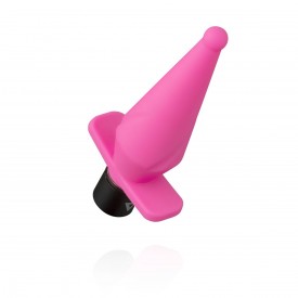 Розовый анальный вибратор LilPlug Vibrator - 13,5 см.