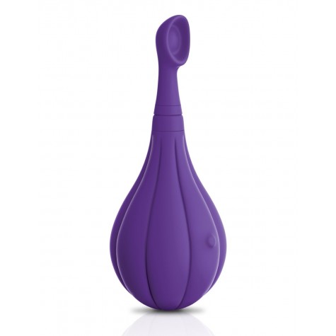 Фиолетовый вибростимулятор Focus Sonic Vibrator с 3 насадками