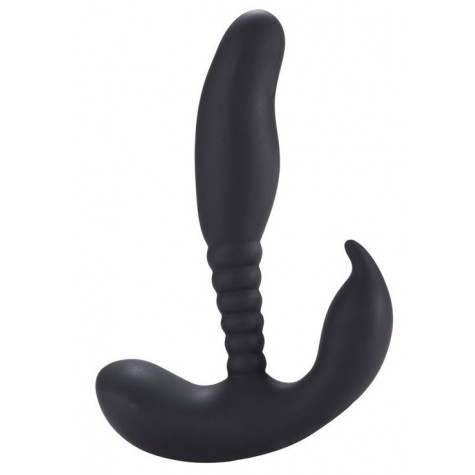 Черный стимулятор простаты Anal Pleasure Dual Vibrating Prostate Stimulator - 13,5 см.