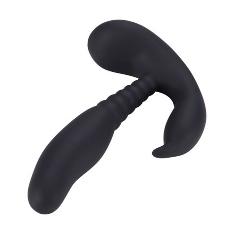 Черный стимулятор простаты Anal Pleasure Dual Vibrating Prostate Stimulator - 13,5 см.