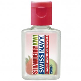 Лубрикант Swiss Navy Strawberry Kiwi Lube с ароматом клубники и киви - 20 мл.